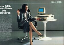Publicité Advertising 109 1985  Rank Xerox machine à écrire électronique 645 (2p