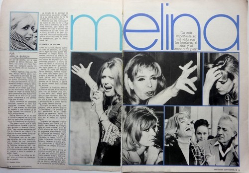 Melina mercouri 4 pages - =,
