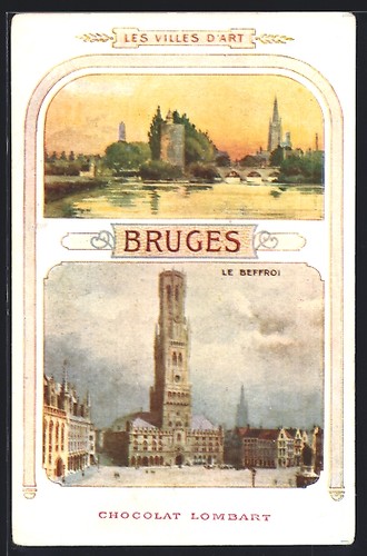 Cpa illustrateur bruges - illustrateur, le