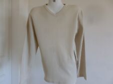 BEAU  SWEAT SHIRTS MARQUE " CELIO " PIQUE DE COTON BEIGE  T.L PROPRE