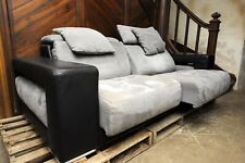 canapé gris 2 places coulissantes indépendamment TRÈS BON ÉTAT 