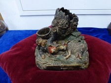 terre cuite polychrome,scène