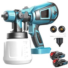 Pistolet Pulvérisateur de Peinture sans Fil HVLP 500W Contenance de 1000ML