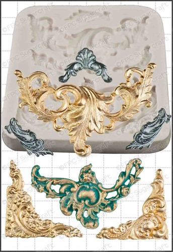 Moule silicone baroque - silicone,