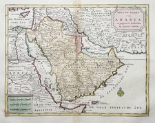 Carte Du Moyen-Orient D'Arabie