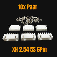 ✅ 10 paires 5S 6Pin XH 2.5mm Balancer Mini Mâle Crimp Set Lipo Batterie 14.8V...