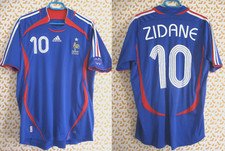 Maillot Equipe de France Mondial 2006 Zidane Vintage Jersey Adidas Shirt - L