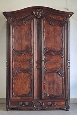 Armoire de mariage Louis XV En Noyer Sculpté