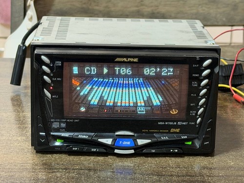 Alpine 2din car stereo - cd/md,