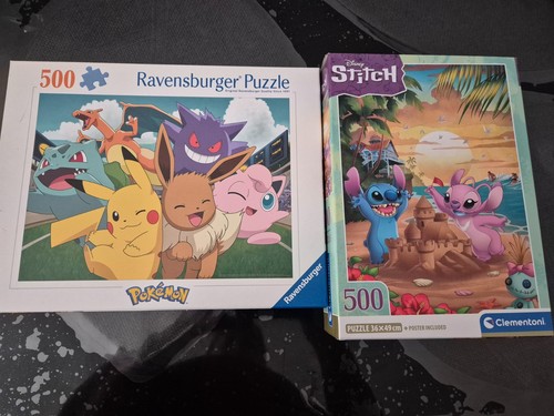 Lot puzzles 500 pièces - puzzles,