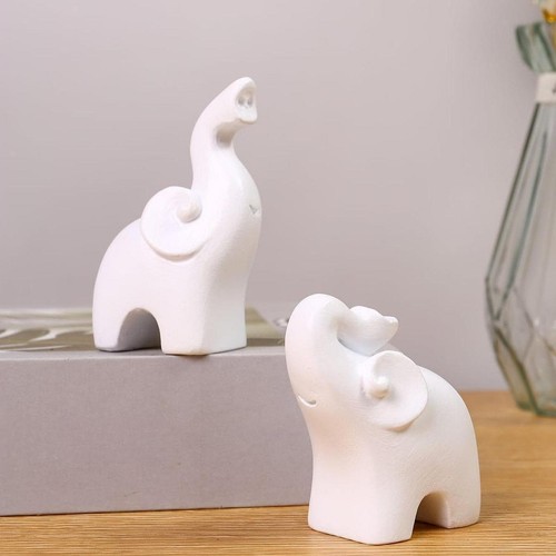 2pcs sculptures éléphants - sculptures, d'éléphants