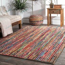 Tapis En Tissu Chindi Tissé
