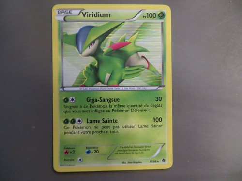 Carte pokémon viridium - , fr