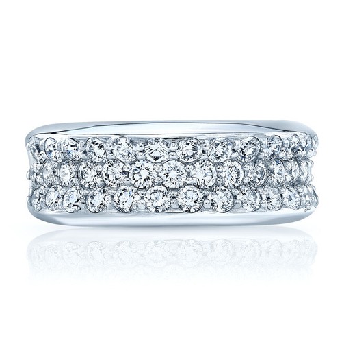 Diamant concave platine bague - platine,