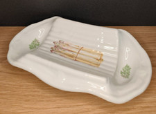 Plat à Asperges Vintage Porcelaine L'Hirondelle France
