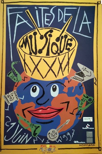 Grande affiche herve rosa - di,