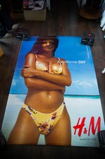 H&M ?  HELENA CHRISTENSEN A French Shelter Vintage Advertising Poster Original