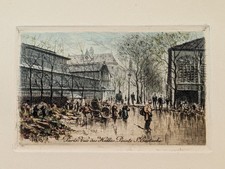 Gravure Paris Les Halles