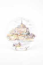 Assiette Limoges France Le Mont Saint-Michel 18,5 Cm