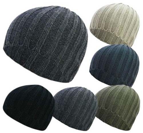 Bonnet laine tricoté - tricoté, pour