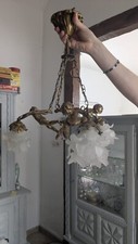 Lustre ancien bronze avec