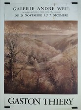 Thiery Gaston Galerie André Weil Circa 1980 Affiche Originale Exposition