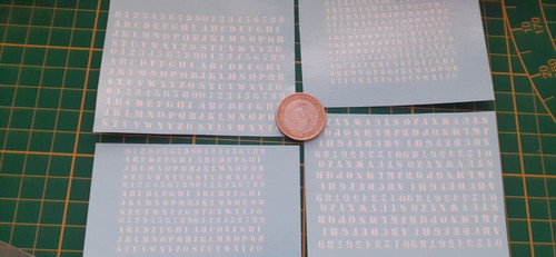 Decals decalcomanie chiffre - decals,