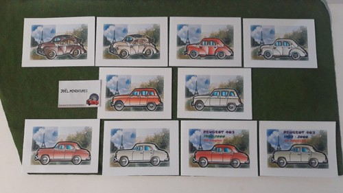 Lot cartes postales doubles - lot,