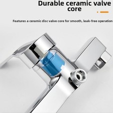 Mitigeur de douche mural finition chromée G1 2 sortie supérieure salle de bain