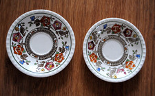 2 MAGNIFIQUES SOUCOUPES EN FAIENCE. VILLEROY ET BOCH. MODELE NANKING - 1913 A 47