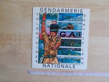 Autocollant GENDARMERIE NATIONALE - VOLONTAIRES SERVICE LONG