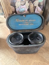 Ancienne Paire De Jumelle - Thomas Opticien - Longchamp ( Aube ) + Étui 