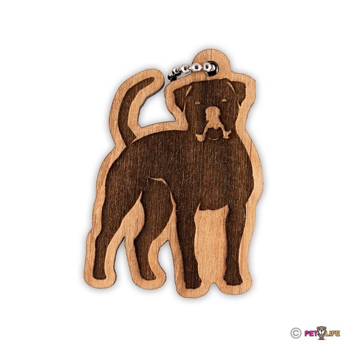 American bulldog keychain key - keychain,