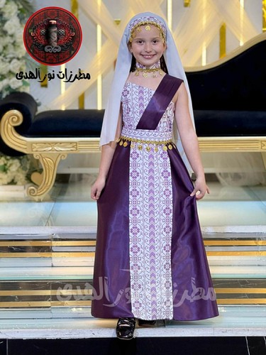 Embroidered girl dress satin - girl,