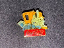 (V14) PINS BADGE ENAMEL COCA-COLA WALT DISNEY WORLD 15TH CASEY JR TRAIN CIRQUE