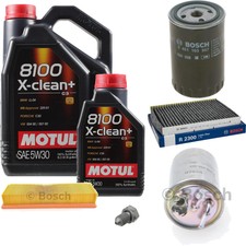 BOSCH Inspection set 6L Motul 8100 + X-propre 5W-30 pour VW Polo Variant 1.9 TDI