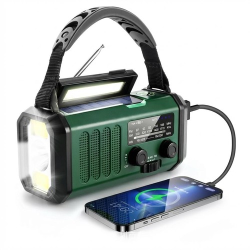 Radio urgence dynamo solaire - d'urgence,
