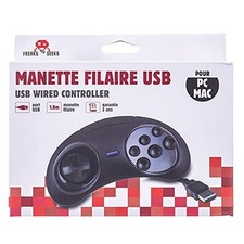Manette USB forme MEGADRIVE 6 boutons pour PC/MAC