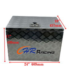 24"X 17"X 18" ALUMINUM PICKUP TRUCK TRUNK BED CAMPER TOOL BOX STORAGE &LOCK
