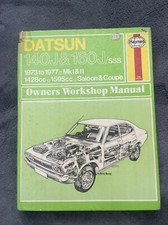 Haynes datsun 140j 160j sss - &, 160j/sss