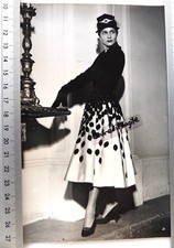 PHOTO MODE VINTAGE 1952 UNIVERSAL PHOTO mannequin robe et chapeau B243