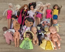 LOT DE 18 POUPÉES BARBIE POUPONS ELSA ANNA CUPCAKE TRÈS BON ÉTAT MATTEL