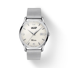 TISSOT HERITAGE VISODATE Quartz Silver opalin Dial Swiss Made T118.410.11.277.00