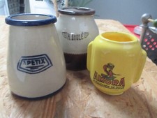 3 pots a moutarde anciens de marque AMORA