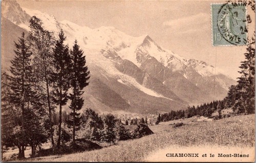 63008 cpa chamonix le mont - cpa,