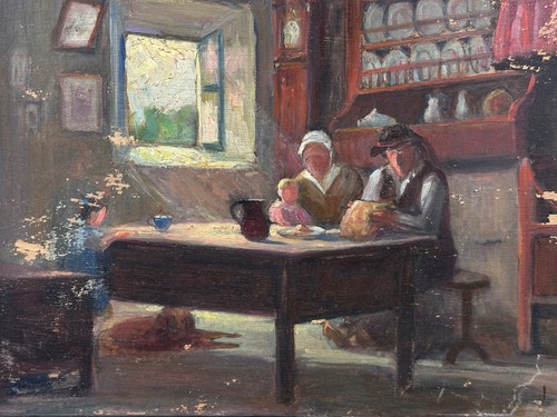 Ancien tableau breton - tableau,