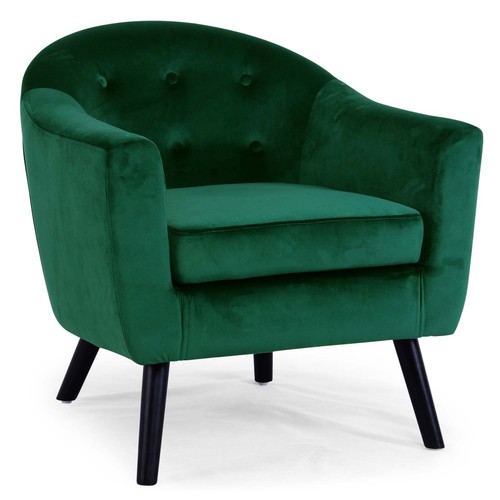 Fauteuil scandinave velours - fauteuil,