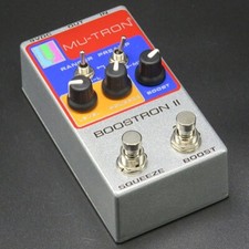 NOUVELLE pédale d'effets Mu-Tron BOOSTRON II Vintage Silver Booster Compresso...