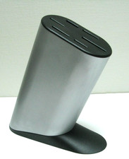 ALESSI Mami Bloc 6 couteaux vide en aluminium - Porte-couteaux STEFANO GIOVANONI