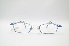 Vintage Amor 300 Bleu Argent Noir Ovale Monture De Lunettes Lunettes NOS